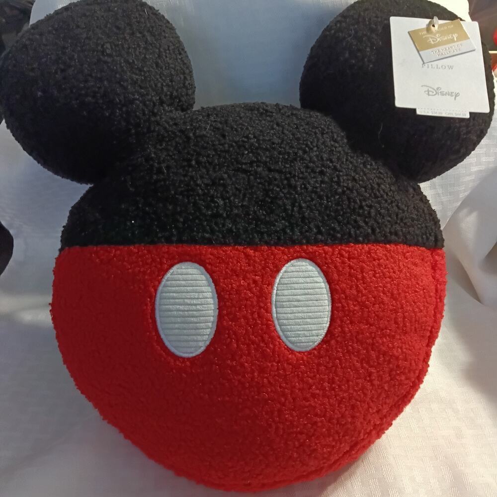 Disney Mickey Mouse Head Throw Pillow